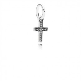 Pandora Jewelry Symbol Of Faith Cross Dangle Charm-Clear CZ 791310CZ