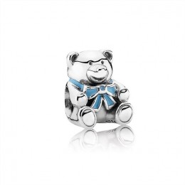 Pandora Jewelry It's A Boy Teddy Bear Charm-Blue Enamel 791124EN41