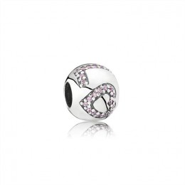 Pandora Jewelry Surrounded By Love Charm-Pink CZ 791196PCZ