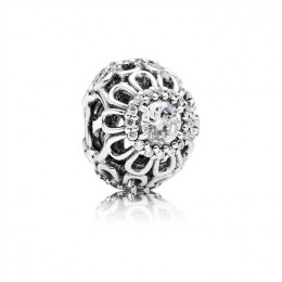 Pandora Jewelry Floral Brilliance Charm-Clear CZ 791260CZ