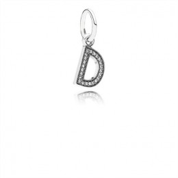 Pandora Jewelry Letter D Dangle Charm-Clear CZ 791316CZ