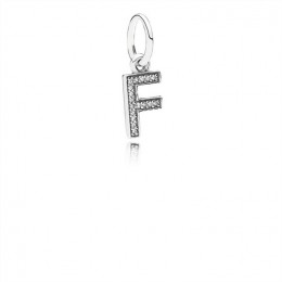 Pandora Jewelry Letter F Dangle Charm-Clear CZ 791318CZ