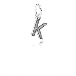 Pandora Jewelry Letter K Dangle Charm-Clear CZ 791323CZ