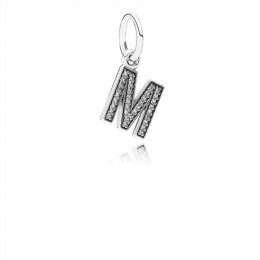 Pandora Jewelry Letter M Dangle Charm-Clear CZ 791325CZ