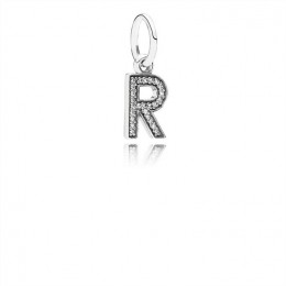 Pandora Jewelry Letter R Dangle Charm-Clear CZ 791330CZ