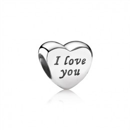 Pandora Jewelry Words Of Love Engraved Heart Charm 791422