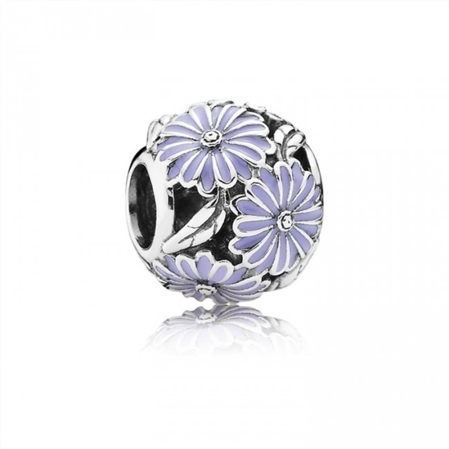 Pandora Jewelry Daisy Meadow Charm-Lavender Enamel 791487EN66