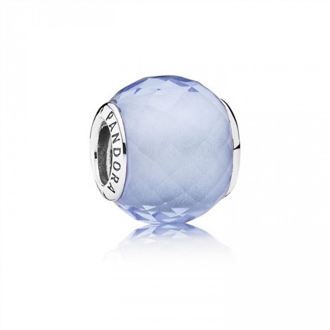 Pandora Jewelry Petite Facets Charm-Synthetic Blue Quartz 791499SBQ