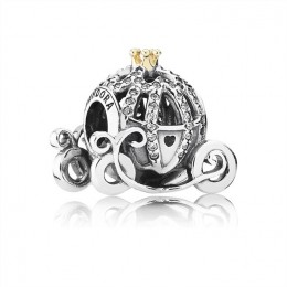 Pandora Jewelry Disney-Cinderella's Pumpkin Coach Charm-Clear CZ 791573CZ
