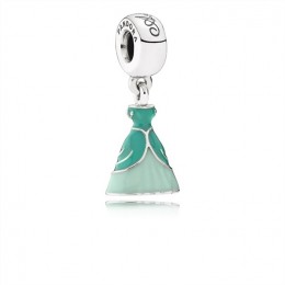 Pandora Jewelry Disney-Ariel's Dress Dangle Charm-Mixed Enamel 791577ENMX
