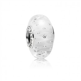 Pandora Jewelry Clear Effervescence Charm-Murano Glass & Clear CZ 791617CZ