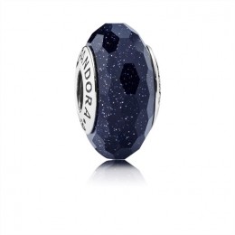 Pandora Jewelry Midnight Blue Stardust Murano Charm 791628
