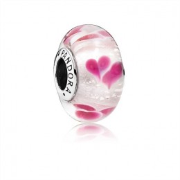 Pandora Jewelry Wild Hearts Charm-Murano Glass 791649