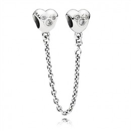 Pandora Jewelry Disney-Heart of Mickey Safety Chain 791704CZ
