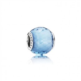 Pandora Jewelry Geometric Facets Charm-Sky-Blue Crystal 791722NBS