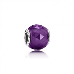 Pandora Jewelry Geometric Facets Charm-Royal-Purple Crystal 791722NRP