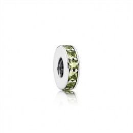 Pandora Jewelry Eternity Spacer-Olive Green Crystal 791724NLG