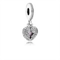 Pandora Jewelry Angel Wings Dangle Charm-Clear CZ & Pink Enamel 791737CZ