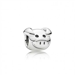 Pandora Jewelry Playful Pig Silver Charm 791746