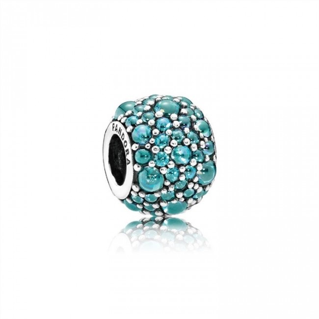 Pandora Jewelry Shimmering Droplet Charm-Teal CZ 791755MCZ