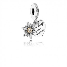 Pandora Jewelry Snowflake Heart Dangle Charm-Clear CZ 792012CZ