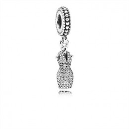 Pandora Jewelry Dazzling Dress Dangle Charm-Clear CZ 792062CZ