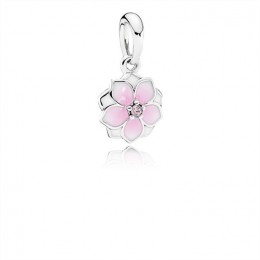 Pandora Jewelry Magnolia Bloom Charm-Pale Cerise Enamel & Pink CZ 792086PCZ