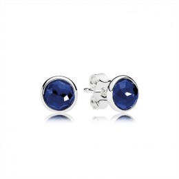 Pandora Jewelry September Droplets Stud Earrings-Synthetic Sapphire 290738SSA