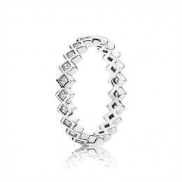 Pandora Jewelry Alluring Princess Ring-Clear CZ 190944CZ