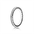 Pandora Jewelry Hearts of Pandora Jewelry Ring-Clear CZ 190963CZ